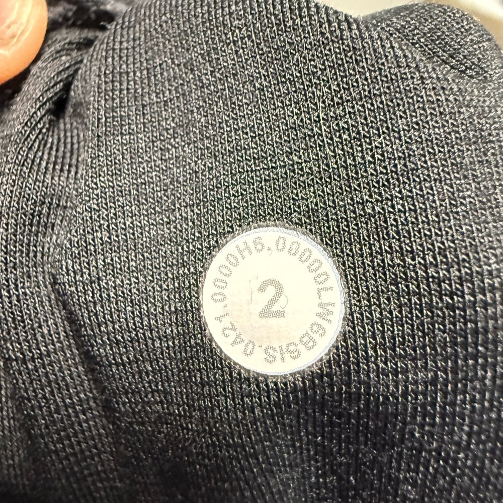 Lululemon Align High-Rise Crop 23" Yogo Emboss Black / Black, Size 2 - Picture 6 of 6